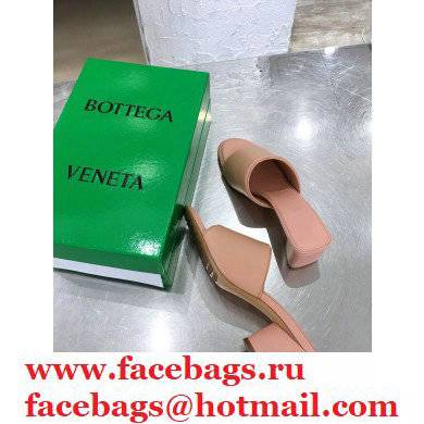 Bottega Veneta Heel 5cm BAND Calf Leather Mules Sandals Pink 2021
