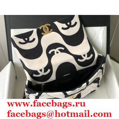 Chanel 19 CC Printed Fabric Bag AS1161 2021