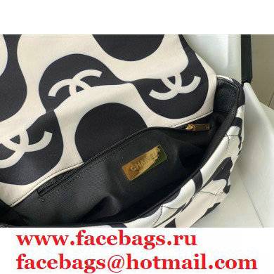 Chanel 19 CC Printed Fabric Bag AS1161 2021 - Click Image to Close