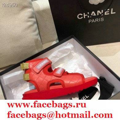 Chanel Goatskin Fabric and TPU Sandals G37231 01 2021 - Click Image to Close