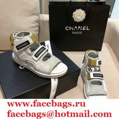 Chanel Goatskin Fabric and TPU Sandals G37231 02 2021 - Click Image to Close