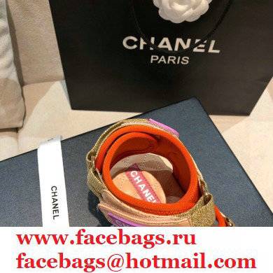 Chanel Goatskin Fabric and TPU Sandals G37231 03 2021