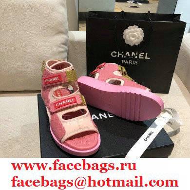 Chanel Goatskin Fabric and TPU Sandals G37231 04 2021