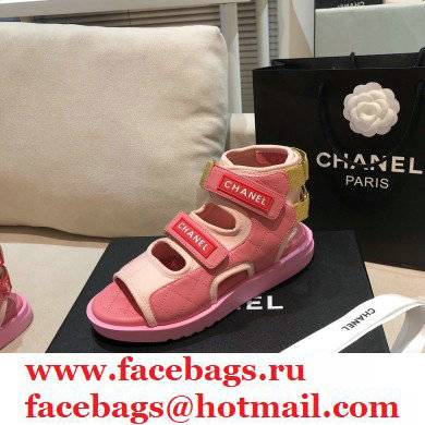 Chanel Goatskin Fabric and TPU Sandals G37231 04 2021