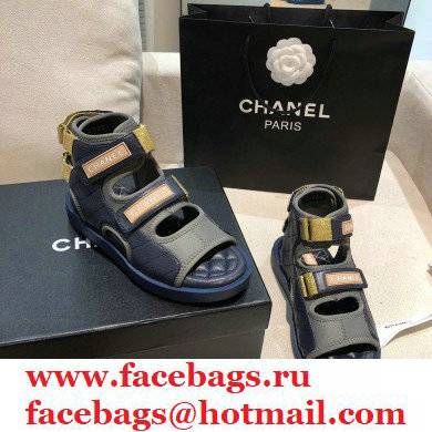 Chanel Goatskin Fabric and TPU Sandals G37231 05 2021 - Click Image to Close