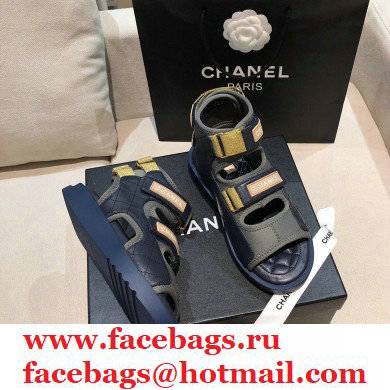 Chanel Goatskin Fabric and TPU Sandals G37231 05 2021