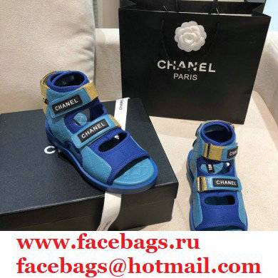 Chanel Goatskin Fabric and TPU Sandals G37231 06 2021