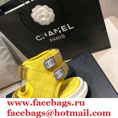 Chanel Goatskin Fabric and TPU Sandals G37231 07 2021
