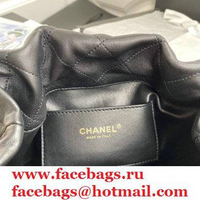 Chanel Large Drawstring Tote with Chain Bag AS2425 Black 2021
