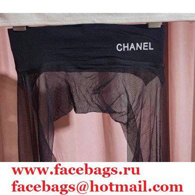 Chanel Logo Pantyhose Tights 08