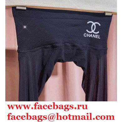 Chanel Logo Pantyhose Tights 09