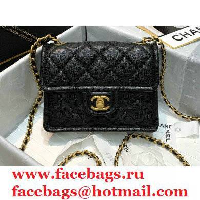 Chanel Mini Square Flap Bag AS2356 Black 2021