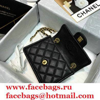 Chanel Mini Square Flap Bag AS2356 Black 2021