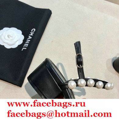 Chanel Pearls Sandals G37272 Black 2021