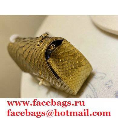 Chanel Python Classic Flap Small Bag A1116 01 2021 - Click Image to Close