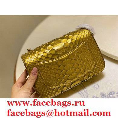 Chanel Python Classic Flap Small Bag A1116 01 2021 - Click Image to Close