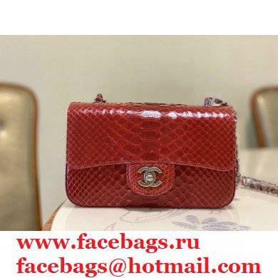Chanel Python Classic Flap Small Bag A1116 02 2021