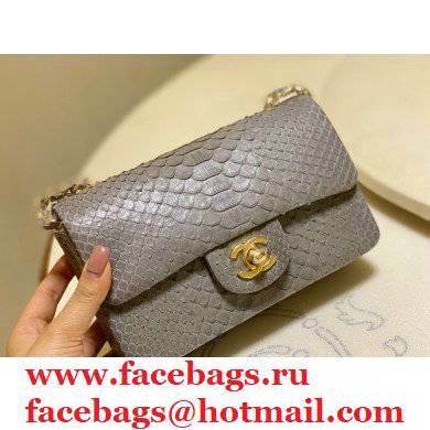 Chanel Python Classic Flap Small Bag A1116 03 2021