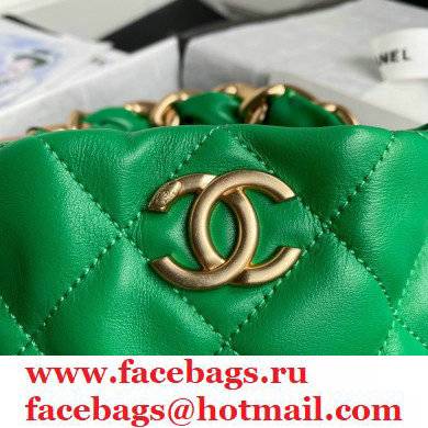 Chanel Small Drawstring Tote with Chain Bag AS2390 Green 2021