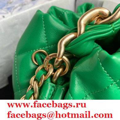 Chanel Small Drawstring Tote with Chain Bag AS2390 Green 2021