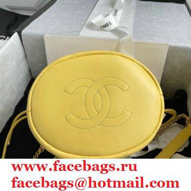 Chanel Small Drawstring Tote with Chain Bag AS2390 Yellow 2021 - Click Image to Close