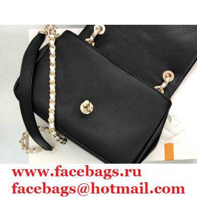 Chanel Small Flap Bag with Entwined Chain AS2382 Black 2021 - Click Image to Close