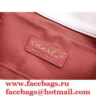 Chanel Small Flap Bag with Entwined Chain AS2382 White 2021 - Click Image to Close