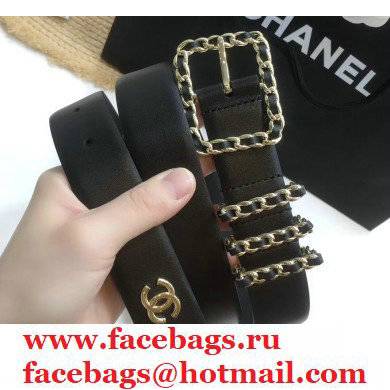 Chanel Width 3cm Belt CH21 - Click Image to Close