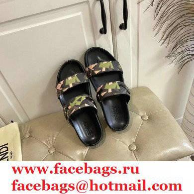 Fendi Camou Men's Slides Sandals 02 2021 - Click Image to Close