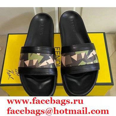 Fendi Camou Men's Slides Sandals 04 2021