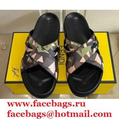 Fendi Camou Men's Slides Sandals 06 2021