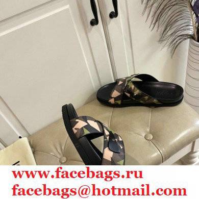 Fendi Camou Men's Slides Sandals 06 2021