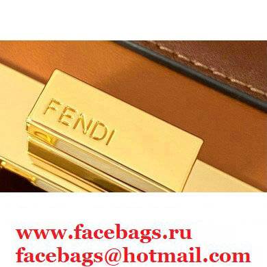 Fendi Iconic Peekaboo ISEEU East-West Bag Graduated Brown 2021 - Click Image to Close