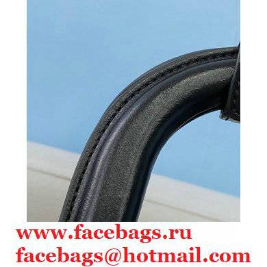 Fendi Leather FF Tote Medium Bag Black 2021 - Click Image to Close