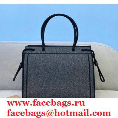 Fendi Roma Medium Shopper Bag Gray Flannel 2021