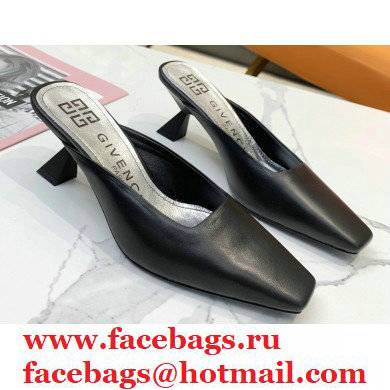 Givenchy Asymmetrical Heel 6.5cm Mules Black 2021 - Click Image to Close
