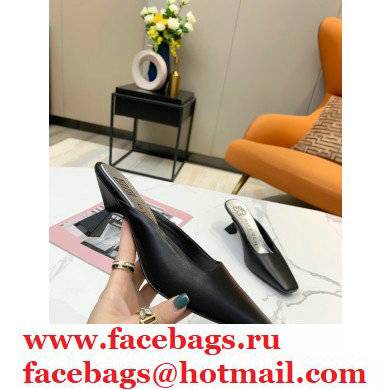 Givenchy Asymmetrical Heel 6.5cm Mules Black 2021
