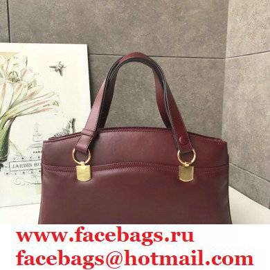 Gucci Arli Large Top Handle Bag 550130 Burgundy
