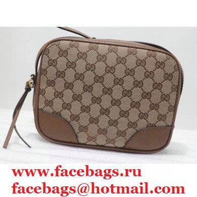 Gucci Bree Original GG Canvas Mini Messenger Bag 387360 Brown 2021 - Click Image to Close