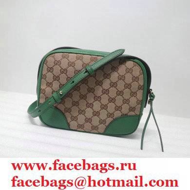 Gucci Bree Original GG Canvas Mini Messenger Bag 387360 Green 2021