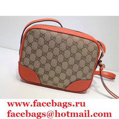 Gucci Bree Original GG Canvas Mini Messenger Bag 387360 Orange 2021 - Click Image to Close