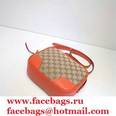 Gucci Bree Original GG Canvas Mini Messenger Bag 387360 Orange 2021 - Click Image to Close