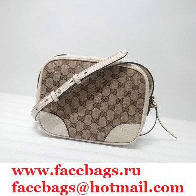 Gucci Bree Original GG Canvas Mini Messenger Bag 387360 White 2021 - Click Image to Close
