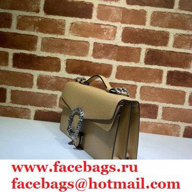 Gucci Dionysus Leather Top Handle Bag 621512 Beige - Click Image to Close
