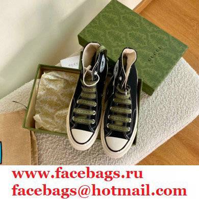 Gucci x Converse Canvas High-top Sneakers 01 2021 - Click Image to Close