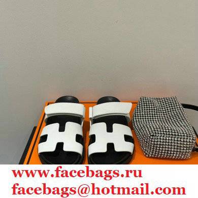 Hermes Chypre Sandals Top Quality White 2021