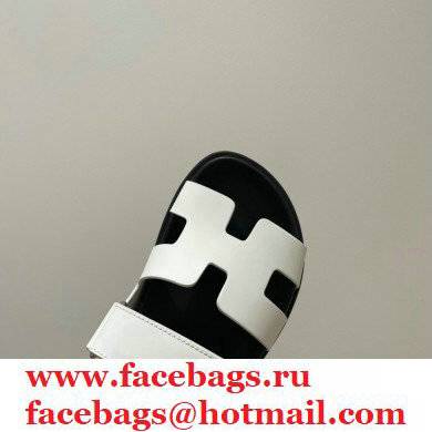 Hermes Chypre Sandals Top Quality White 2021