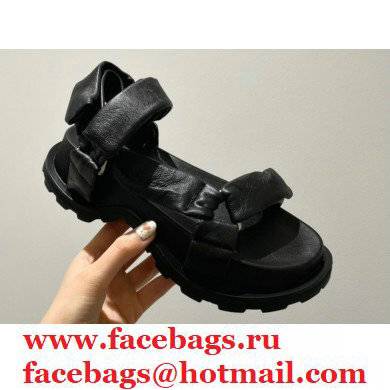 Jil Sander Outdoor Platform Straps Sandals Top Quality Black 2021 - Click Image to Close