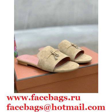 Loro Piana Suede Summer Charms Sandals 12