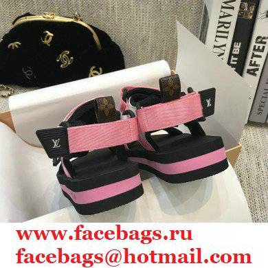 Louis Vuitton Arcade Flat Sandals Pink 2021 - Click Image to Close